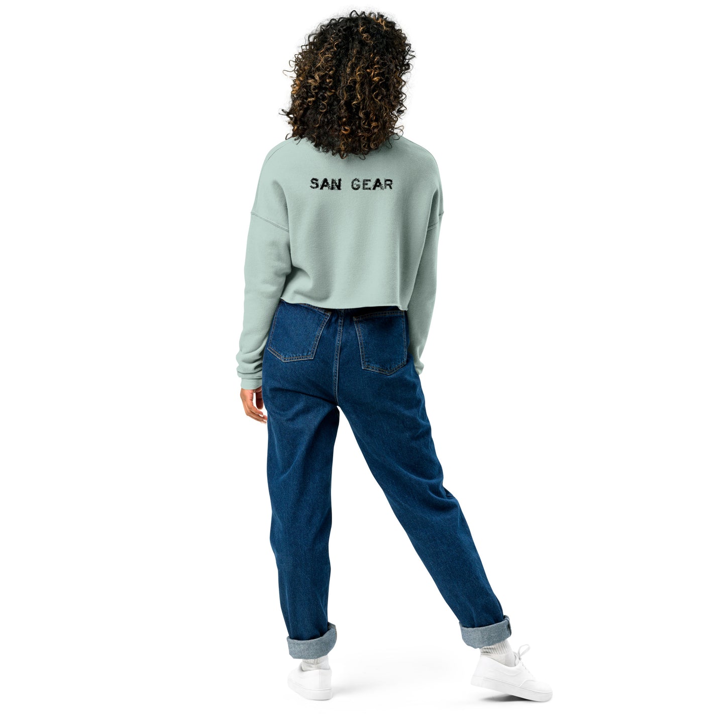 Sweat-Shirt Crop-Top - SanGear Noir
