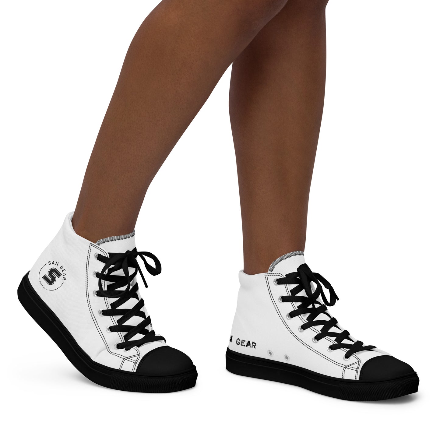 Baskets hautes San Gear Blanches Femme