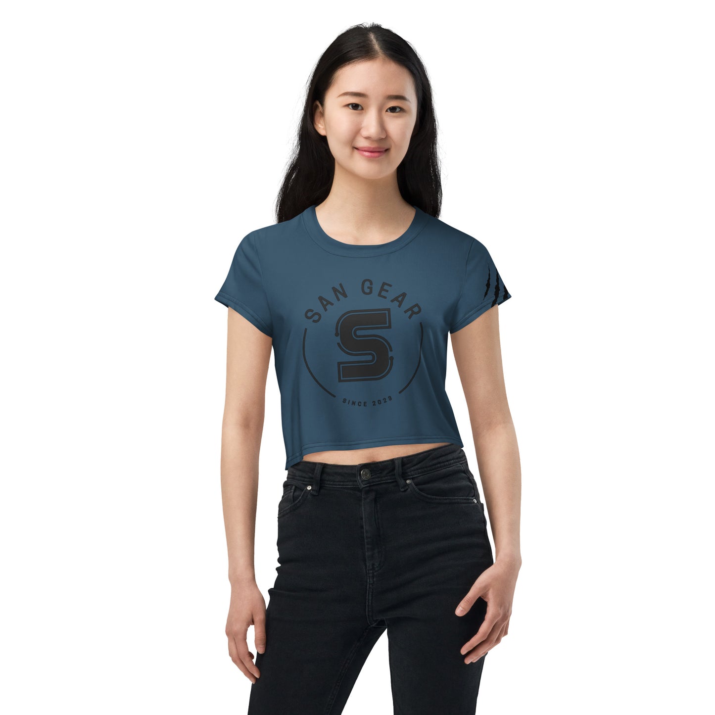 Crop-Top - Blue Whale Claws