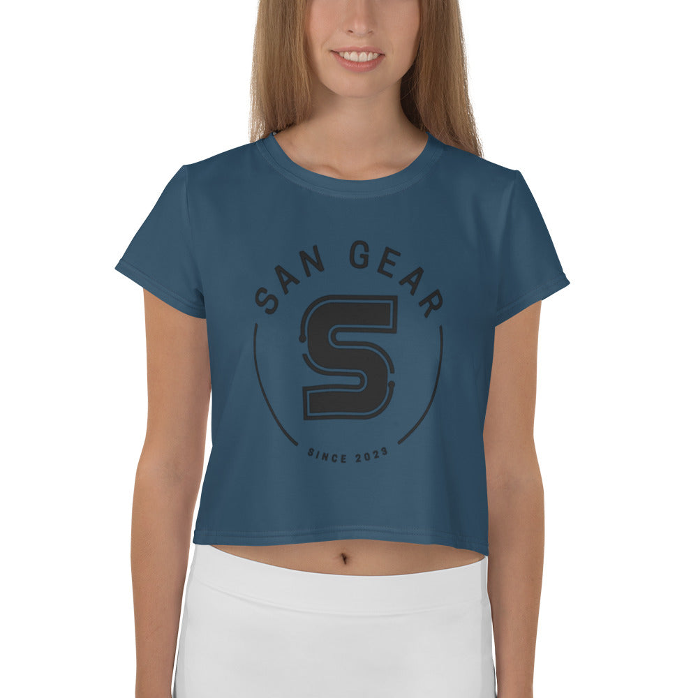 Crop-Top - Blue Whale