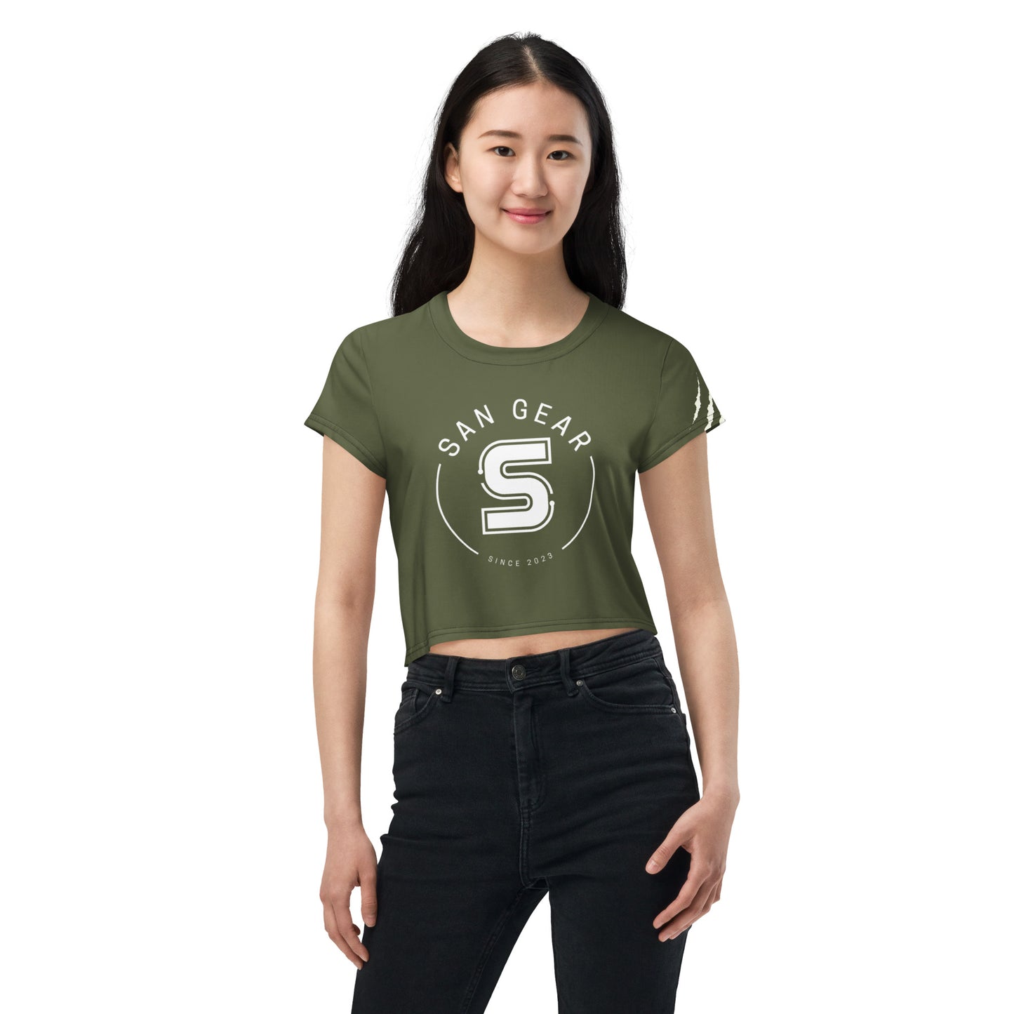 Crop-Top Kaki - SanGear Claws Blancs