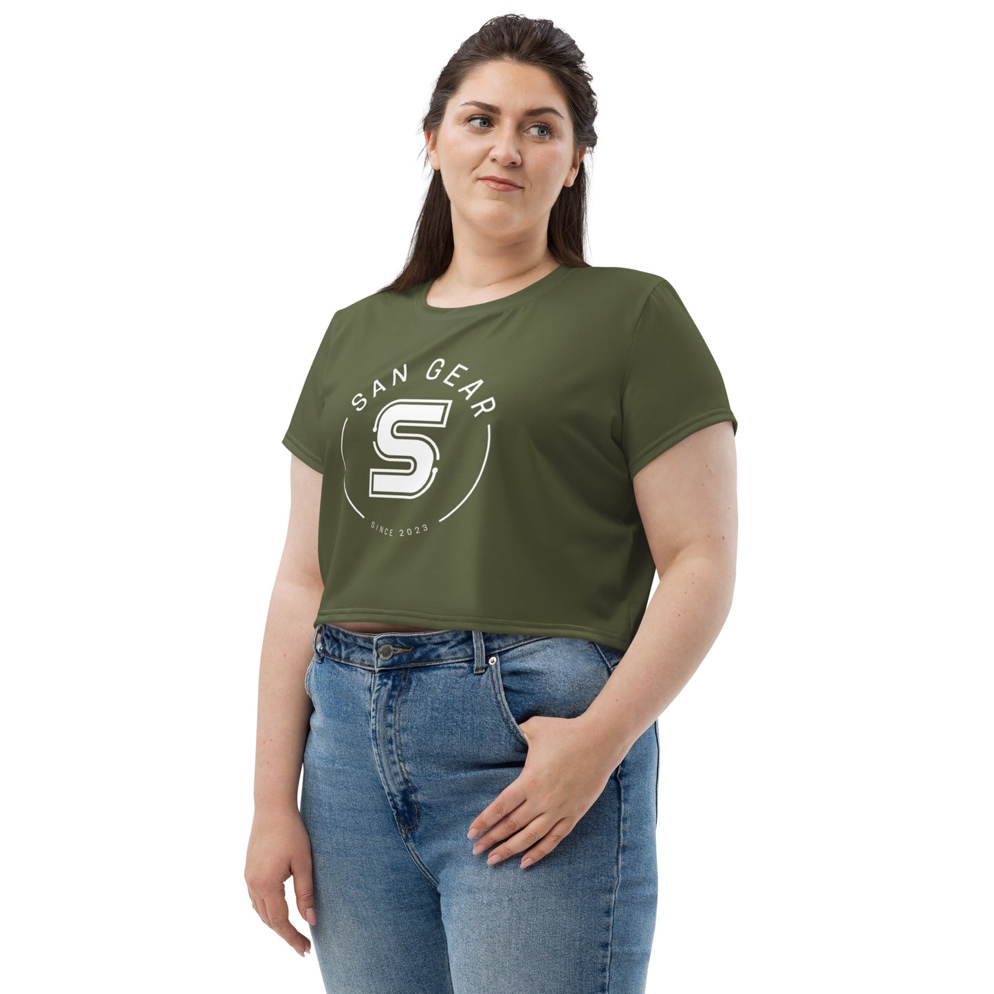 Crop-Top Kaki - SanGear Blanc