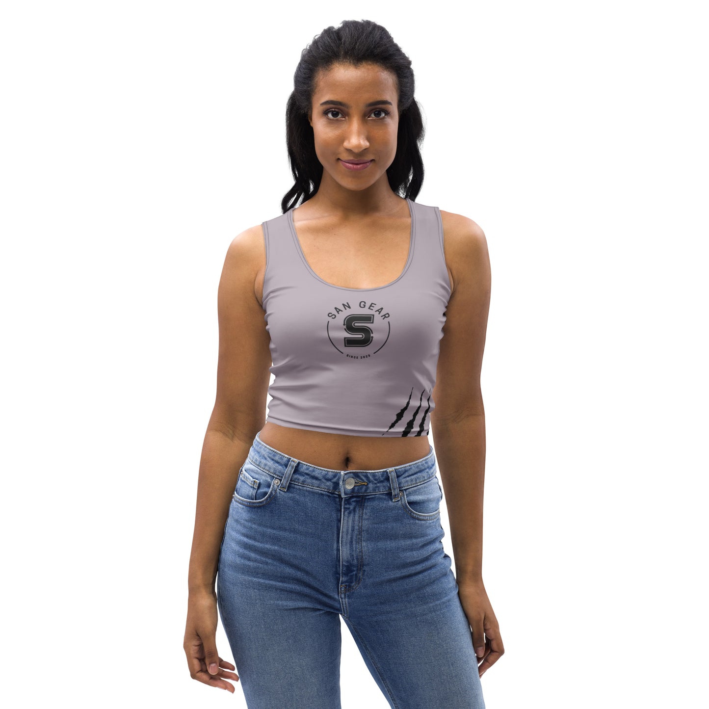 Camiseta sin mangas crop-top - Lila Claws