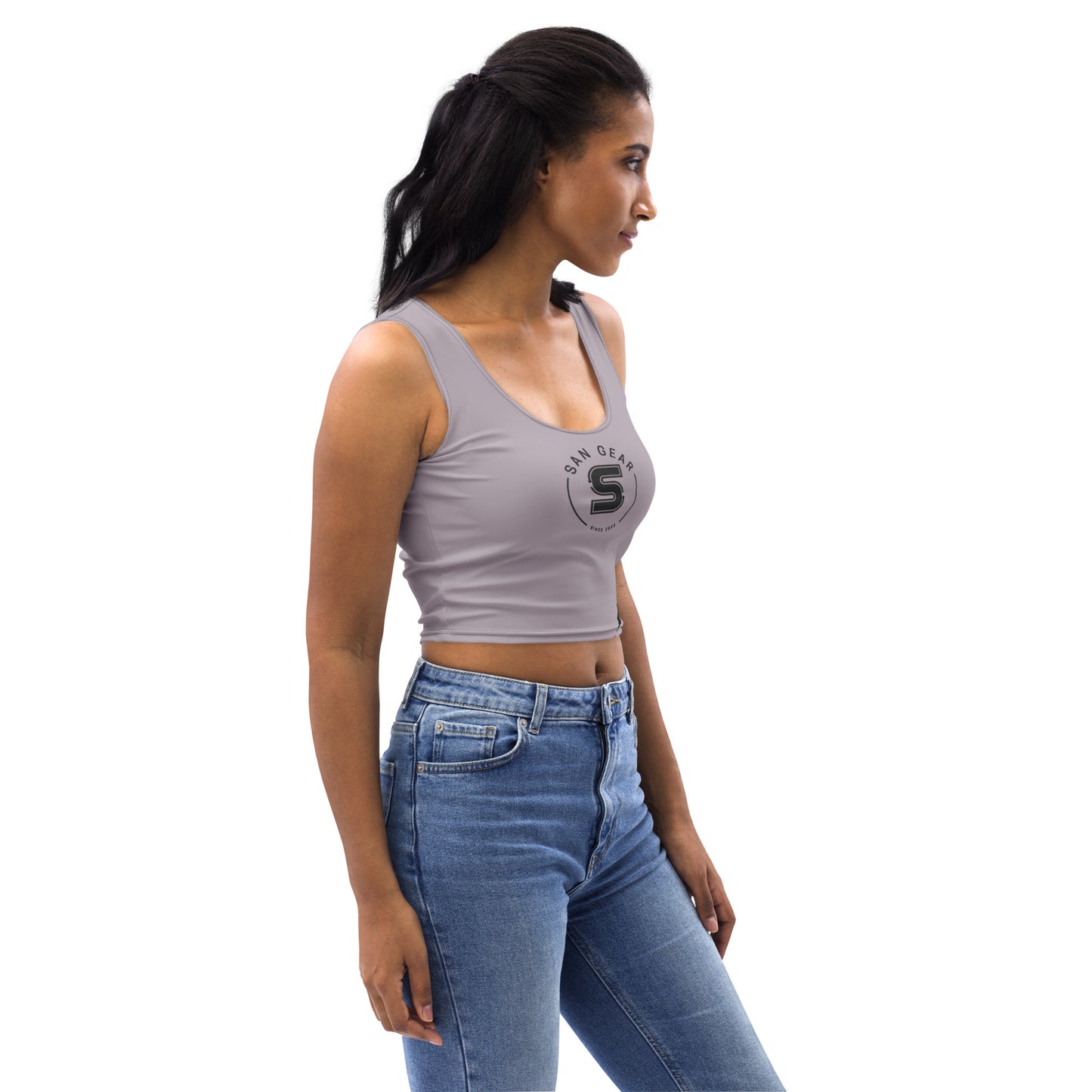 Camiseta sin mangas crop-top - Lila Claws