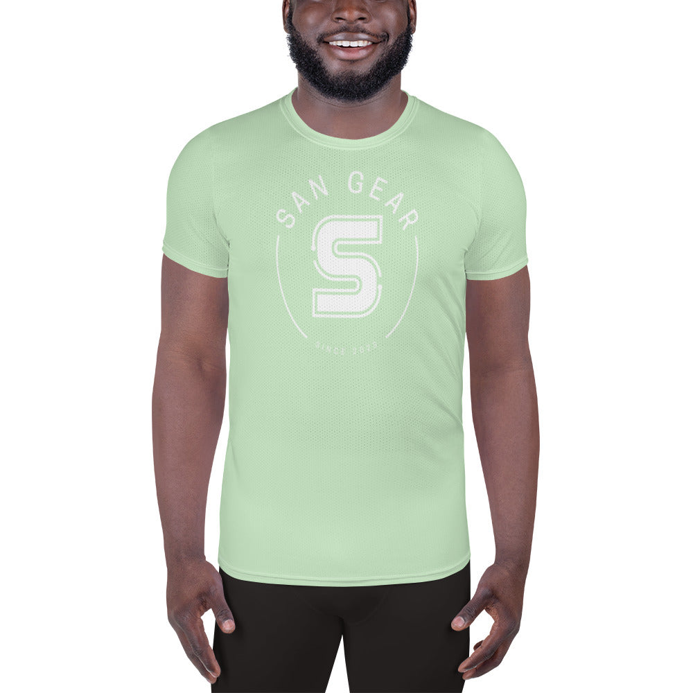 T-shirt Sport DryFit - Vert clair SanCrew Blanc