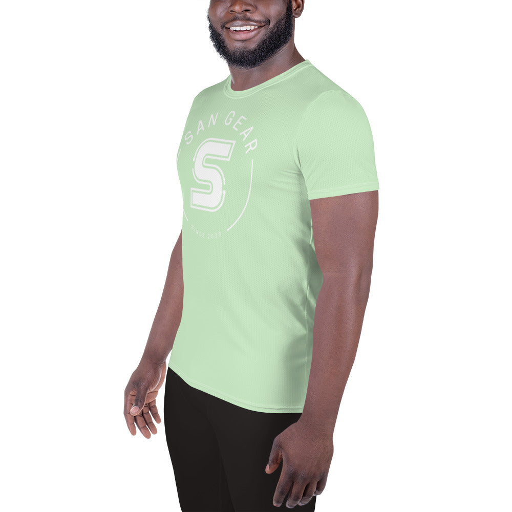 T-shirt Sport DryFit - Vert clair SanCrew Blanc