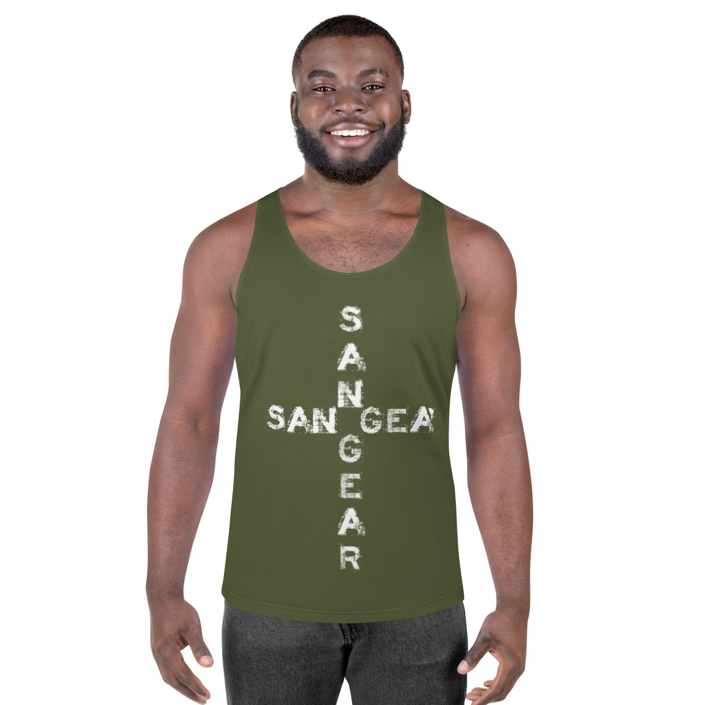 Débardeur - Kaki SanGear Croix Blanc
