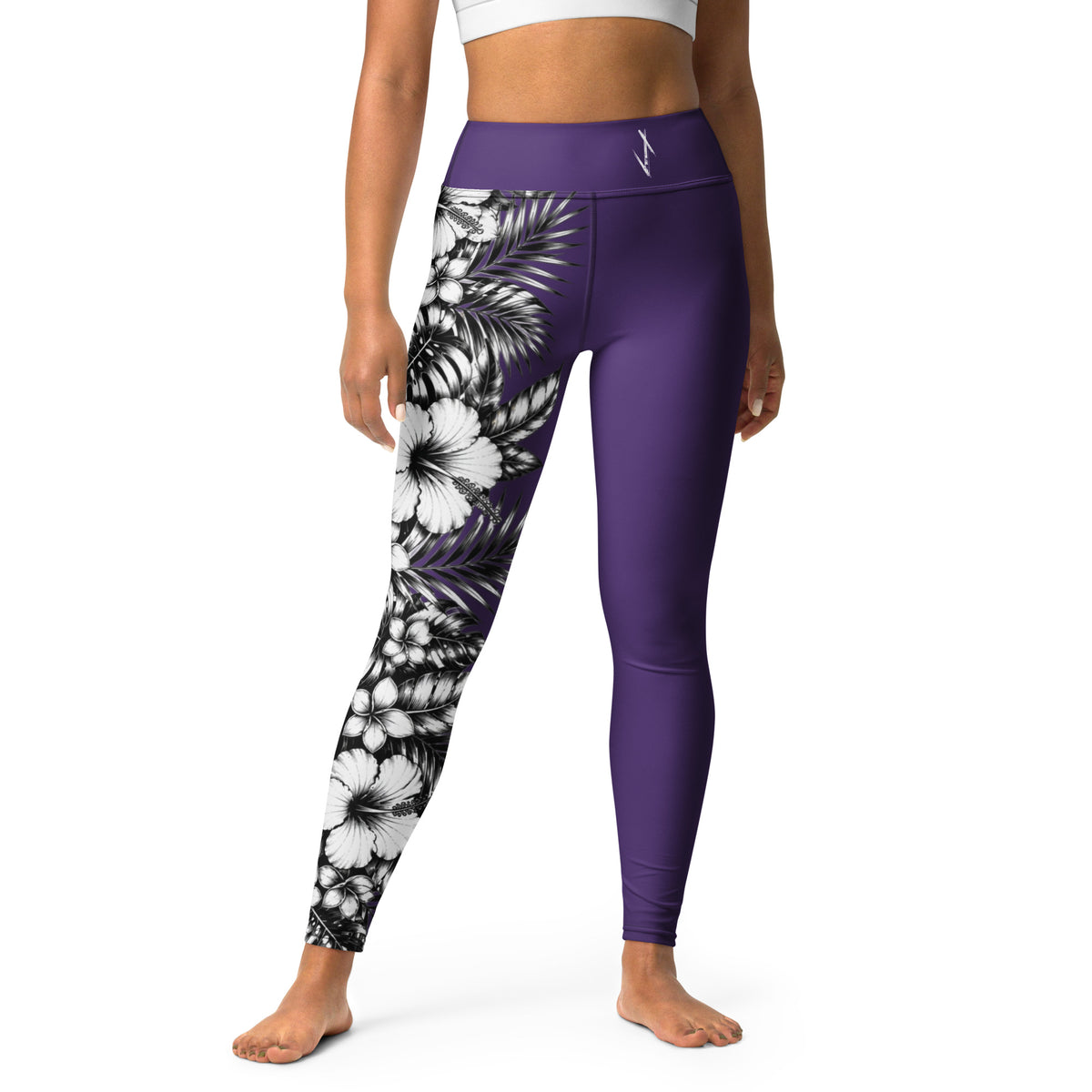 Leggings Viking Fleurs Mauve