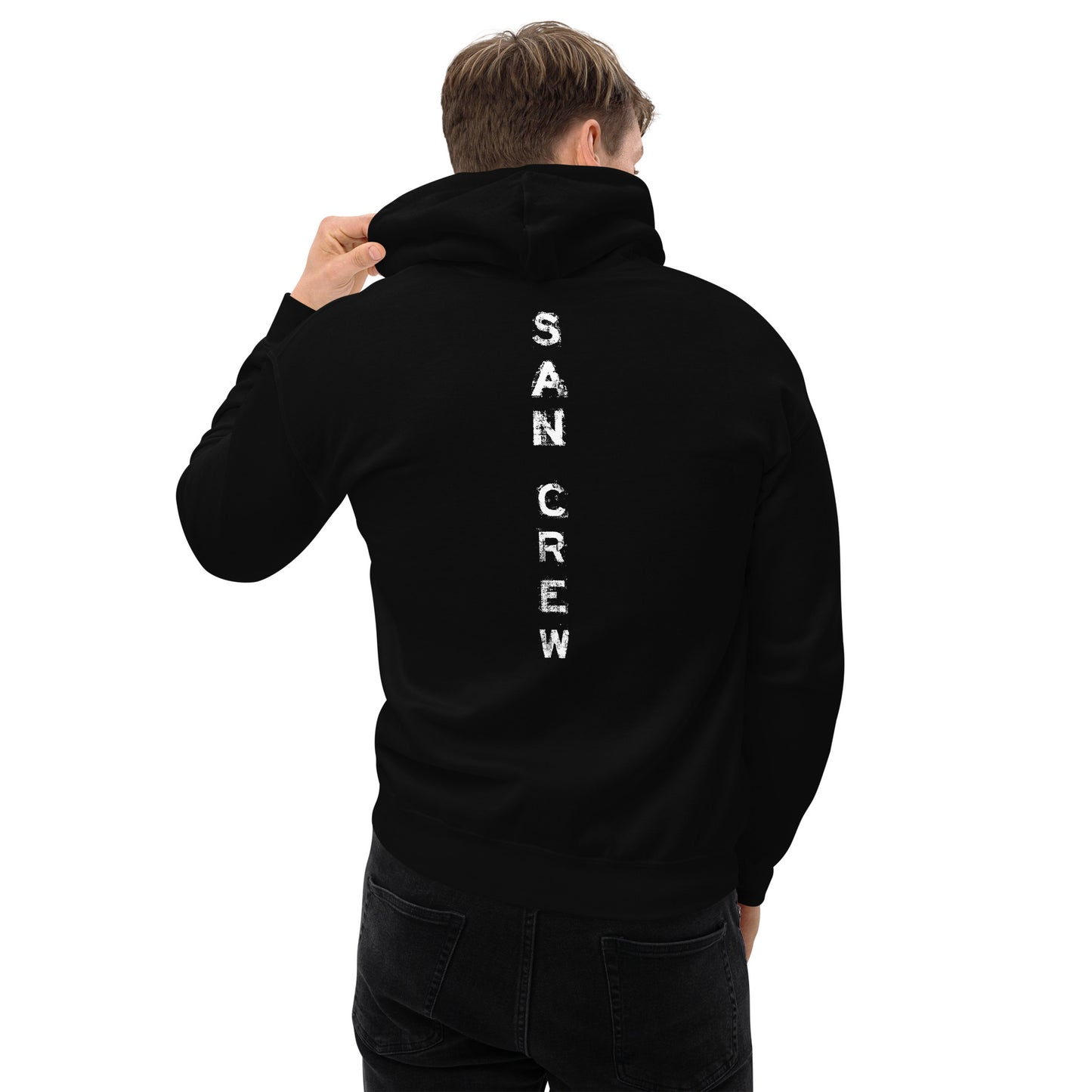 Sweat à capuche San Gear -Crew Logo blanc