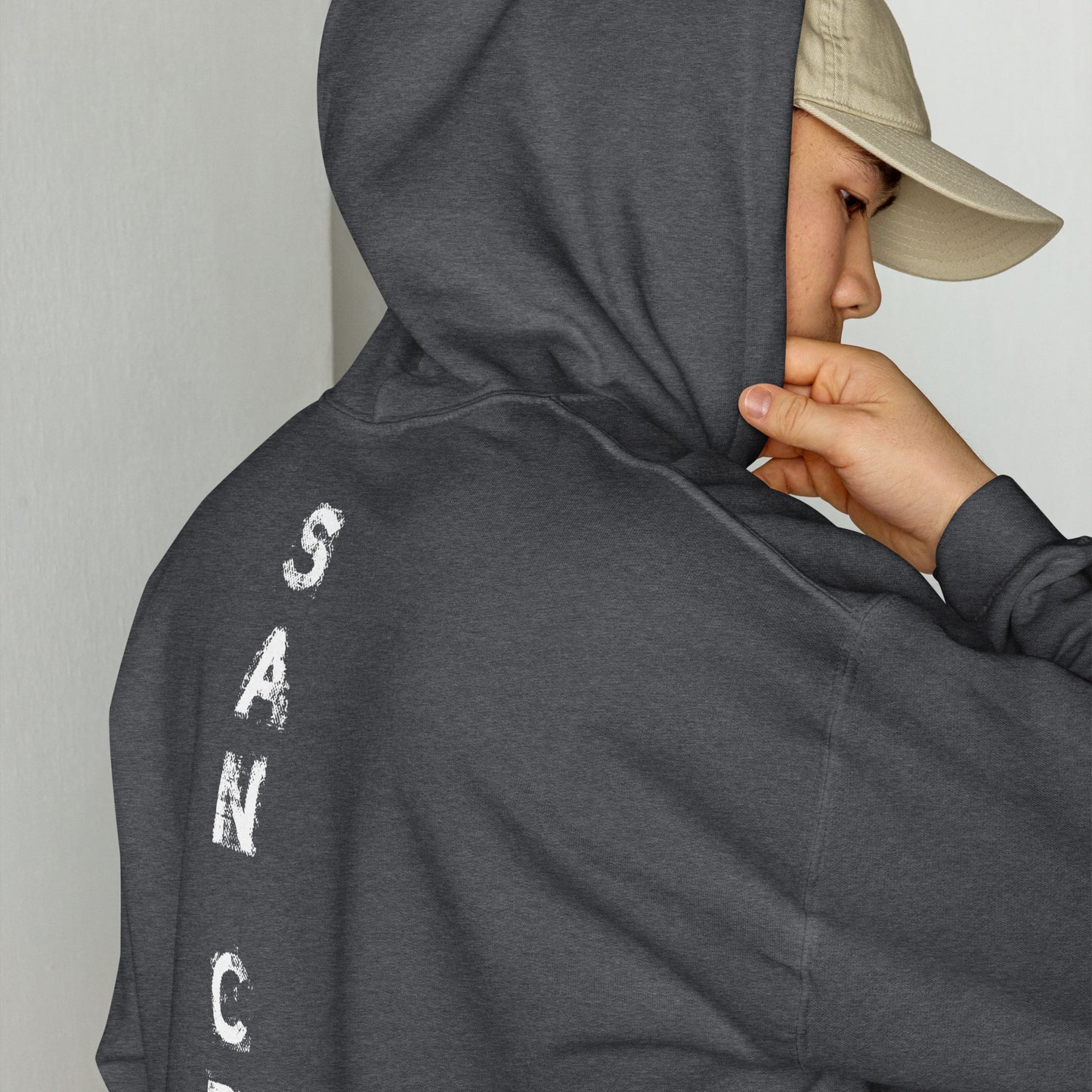 Sweat à capuche San Gear -Crew Logo blanc
