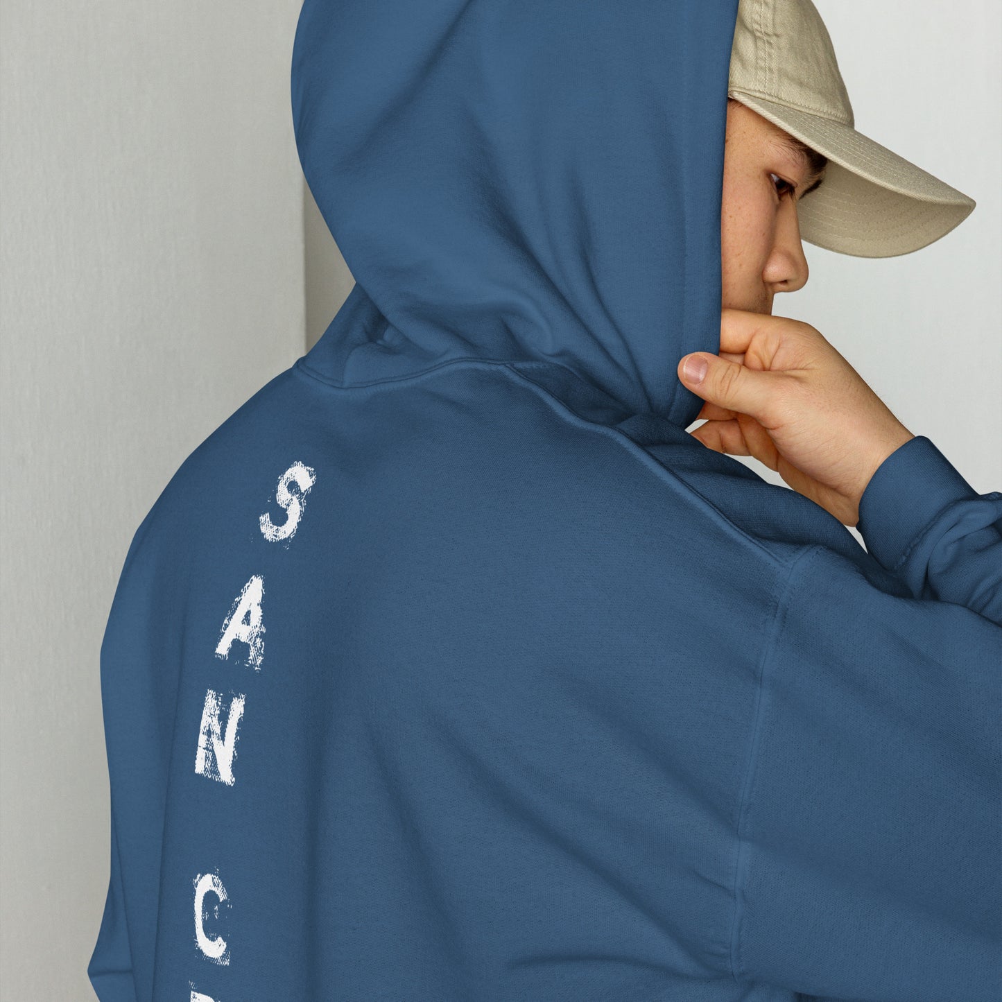 Sweat à capuche San Gear -Crew Logo blanc