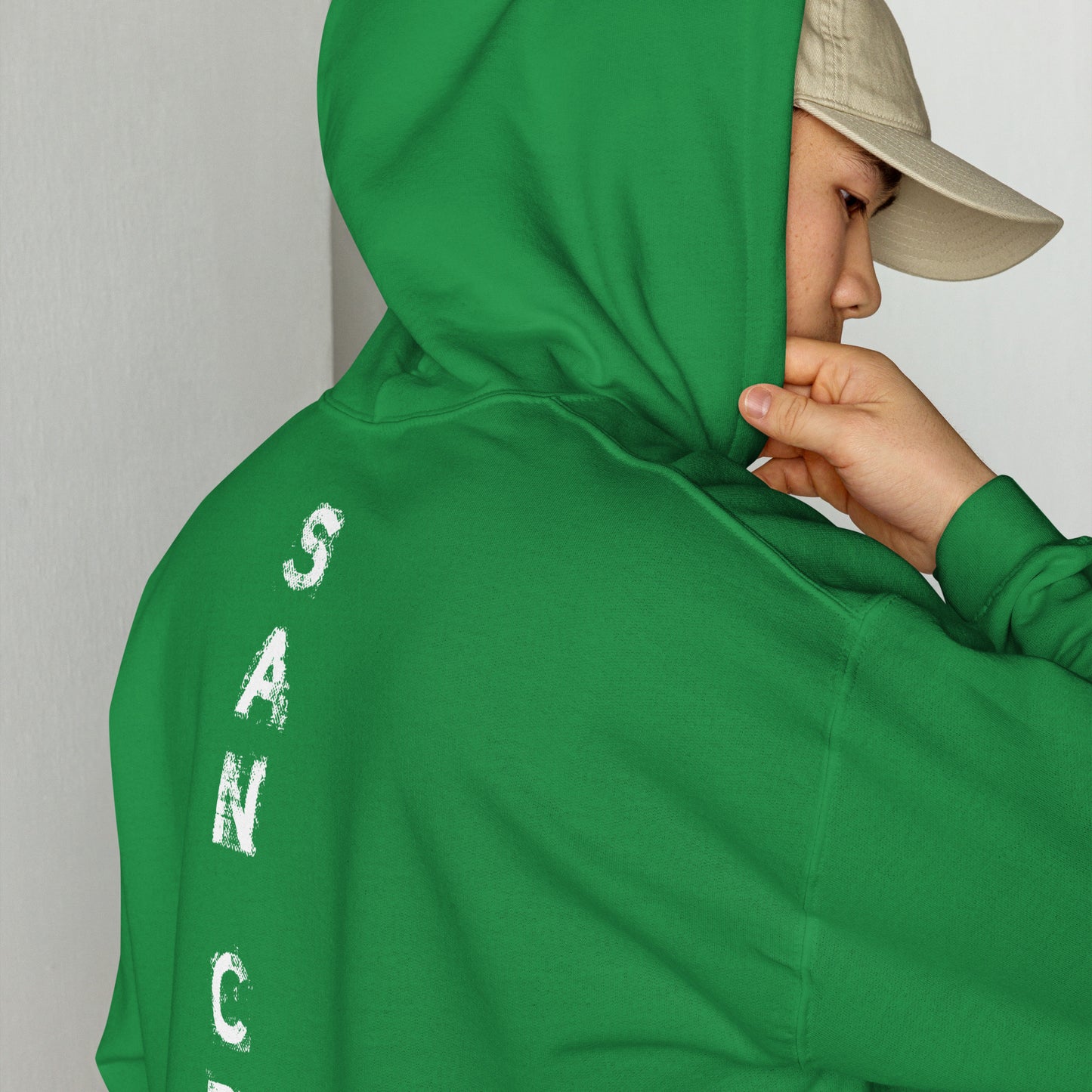 Sweat à capuche San Gear -Crew Logo blanc