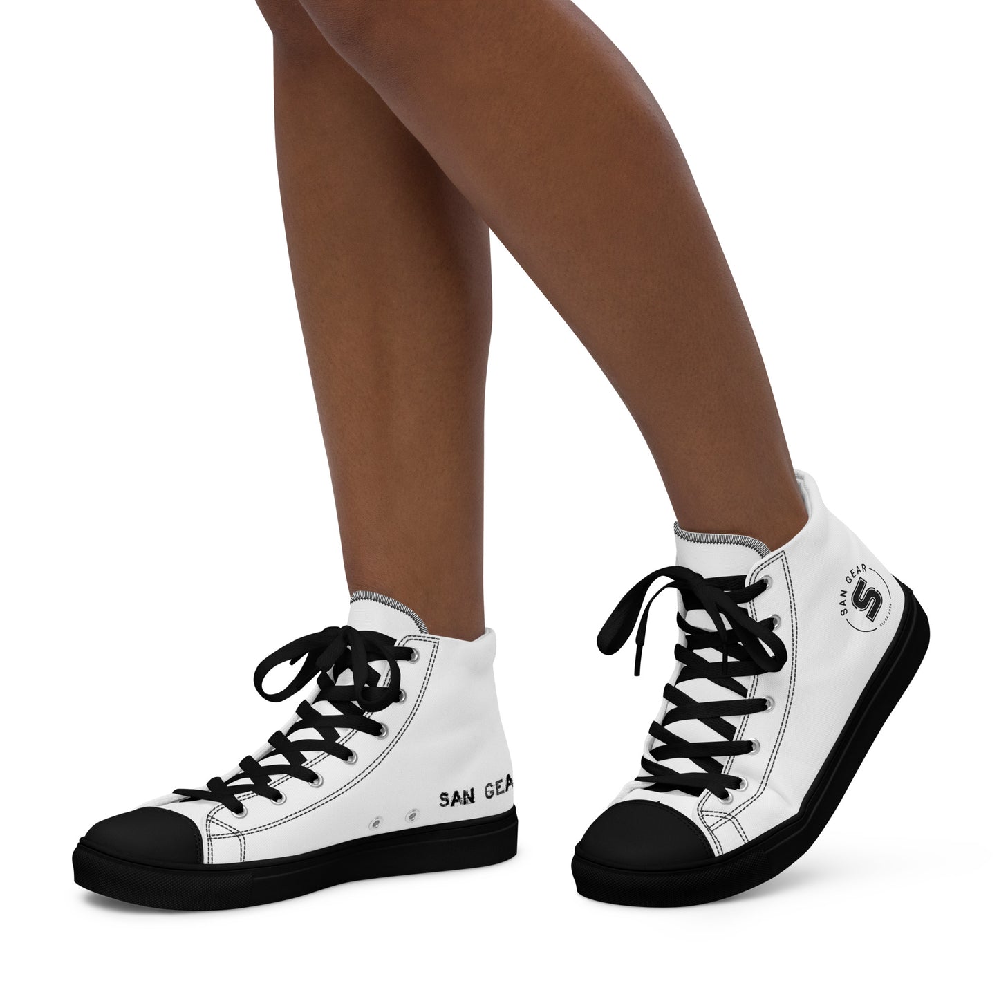 Baskets hautes San Gear Blanches Femme