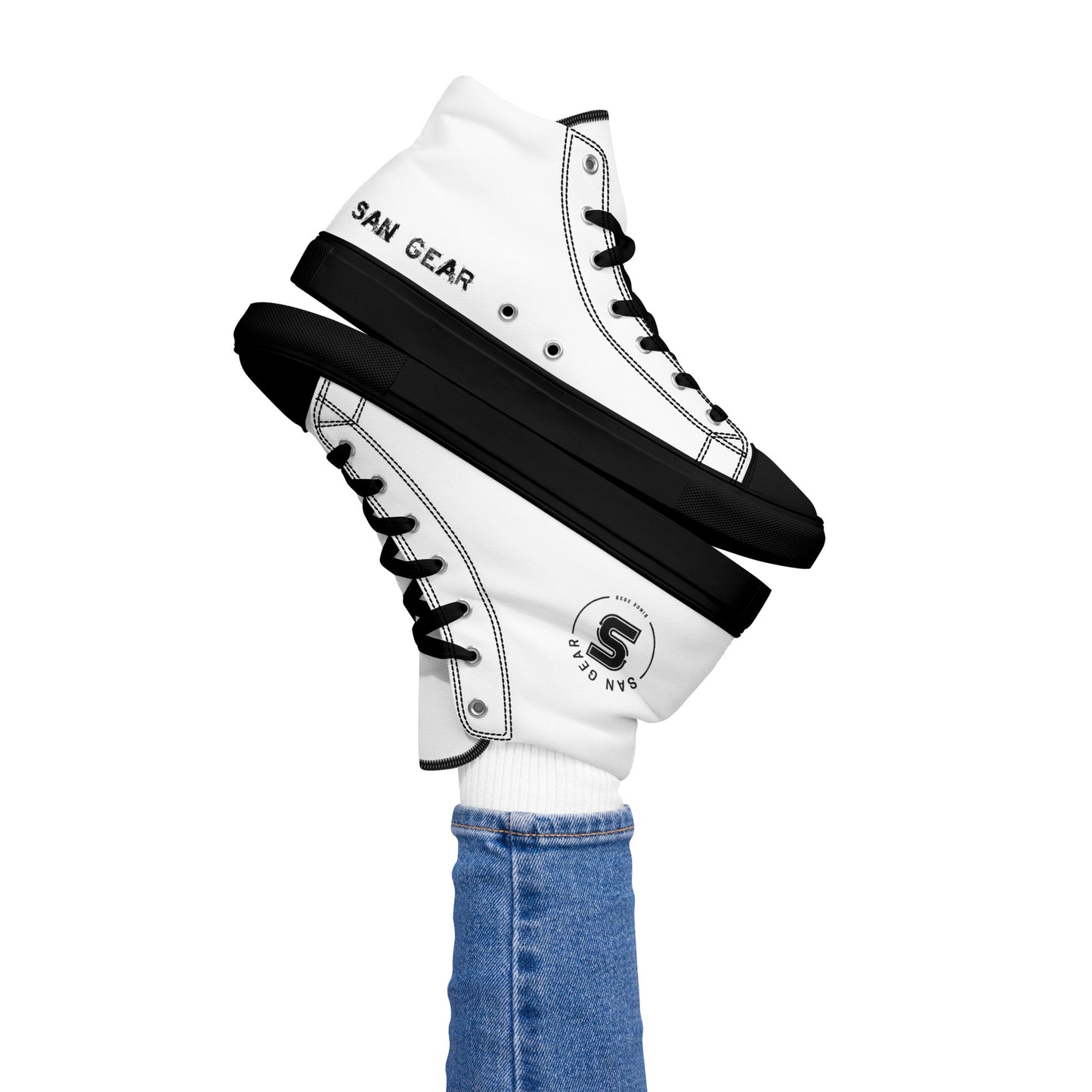 Baskets hautes San Gear Blanches Femme